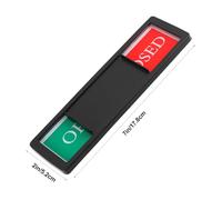 Hemobllo Magnetic Privacy Indicator Sign Non Scratch Sliding Office Signboard for Conference Room Restroom Open Closed Door Display Black