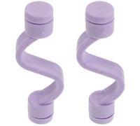 Hemobllo Magnetic Washing Machine Door Prop Lavender Colour with Quick Opening and Closing Feature 2pcs Plastic Flexible Door Stopper for Front Load Washers for Laundromat and Hotel Use