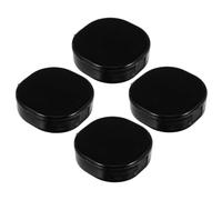 Hemobllo Makeup Brush Cleaner Sponge Set to Remove Pigment and Cosmetics Black 4pcs Plastic round Shape Brush Sponge Cleaner for Home Use