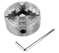 Hemobllo Manual Chuck Clamp Lathe Chuck Arbor Three Jaw for Woodworking Projects