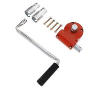 Hemobllo Manual Greenhouse Film Winding Unit with Aluminium Alloy Crank Handle and Fixed Bracket, Sturdy Roll-up Device for Horticultural Settings and Outdoor Garden Use