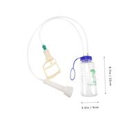 Hemobllo Manual Milking Machine for Cows and Sheep Food Grade Plastic High Suction Capacity Portable Farm Milking Equipment with Clear Bottle for Efficient and Safe