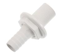 Hemobllo Marine with Enhanced Debris Filtration Bulkhead Hose Adapter and Optimized Oxygen Circulation, Plastic Live Well Water Flow Fitting for Boat and Aquarium Suitable for Long