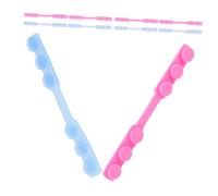 Hemobllo Mask Extenders 10PCS for Office: Silicone Ear Relief Hooks for Masks, Adjustable Behind-Head Clips, Reusable Mask Accessories with Multiple Clip Slots