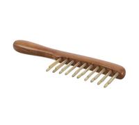 Hemobllo Massage Comb Wooden Scalp Massaging Comb for Dry and Wet Hair Grooming Ergonomic Handle Design for Meridians Scraping and Trigger Point Relief