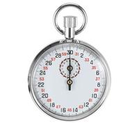 Hemobllo Mechanical Stopwatch Compact Teaching Aid 0.1S Accuracy Analog Timer for Sports Coaching Science Experiments and Classroom Use Metal Stopwatch