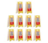 Hemobllo Memo Clips Acrylic Note Folder 10Pcs Desk Warning Sign Holder for Office Table Do Not Disturb Desktop Message Clip