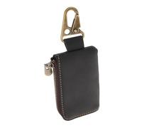 Hemobllo Men's Leather Coin Pouch with Zipper Closure Waist Hanging Design for Keys and Earphones Keychain Holder for Travel and Daily Use Backpack