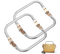 Hemobllo Metal Purse Clutch Handles 5.91 Inch Sturdy Frame with Easy Carry Closure for Handmade Bag Making and Casual Social Events