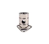 Hemobllo Metal Strap Lock for Banjo Musical Instrument, Iron Material with Silver Finish, Easy to Mount and Use, Protects Instrument from Accidental Release, Suitable to Attach to Tailpiece