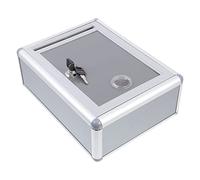 Hemobllo Metal Suggestion Box Lock Wall-mounted Mailbox for Anonymous Feedback and Hanging Mail Holder for Offices and Shops