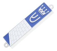 Hemobllo Mezuzah with Hebrew Scripture and Ornamental Metal Case, 94x20mm Crown Design Mezuzah for Jewish Home Doorpost, Sacred Space Decoration with Holy Scroll