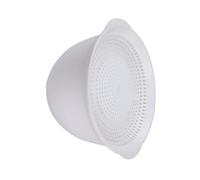 Hemobllo Microwavable White Draining Fruit Bowl with Dual-Layer Strainer, Medium Food Storage and Oven-Heating Salad Bowl for Kitchen Counter and Home Use