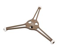 Hemobllo Microwave Oven Glass Plate Rotating Support Ring with Triple Arm Roller Stand Replacement Turntable Base for Kitchen Microwave Accessories