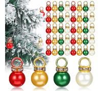 Hemobllo Mini Baubles Ornaments, 200 PCS Colorful Xmas Balls Baubles Tiny Shatterproof, Christmas Tree Hanging Pendant for Xmas Tree Balls Decorations