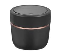 Hemobllo Mini Desktop Trash Can with Push Lid, Small Plastic Garbage Holder for Countertop and Bedroom, Simple Shape and Stylish Appearance