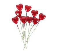 Hemobllo Mini Heart Shape Balloon Props Doll House Accessories for Birthday Party Decoration Realistic Miniature Fake Balloons for Micro Landscape and Scene Decor