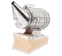 Hemobllo Mini Stainless Steel Bee Smoker for Beekeeping, Portable Apiculture Equipment with Pointed Nozzle, Single Pack Hive Tool Suitable for Beginners and Hive Inspection