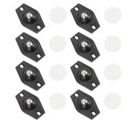 Hemobllo Mini Swivel Adhesive Caster Wheels Safe to Move under Pressure 16 Pcs with Ball Shape Rotatable Abs and Stainless Steel Small Wheels for Storage Box and Garbage Bin