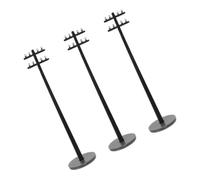 Hemobllo Miniature Telegraph Poles Model Abs Material 3pcs 1:100 Scale Small Power Pole Model for Micro Landscape Design and DIY Materials and Scenery