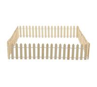 Hemobllo Miniature Wood Fence Reptile Cage Landscape Decoration Beige | Mini Pet Fence Craft, Ornamental Border for Gecko Habitat, Decor for Miniature Scenes
