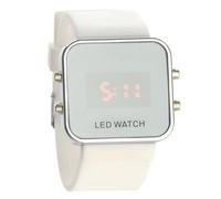 Hemobllo Mirror Date LED with Wrist Face Digital Red Watch Unisex