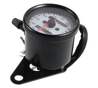 Hemobllo Motorbike Tachometer Speedometer Gauge Retro Mechanical Instrument Black Case White Dial Universal Motorcycle Instrument Display for Modified Motorcycles