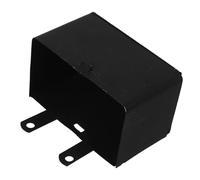 Hemobllo Motorcycle Battery Carrier Case with Compact Design and Comprehensive Protection Battery Box Black Iron for ATV and Off-Road Vehicles