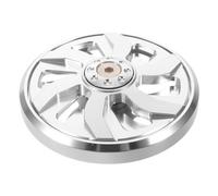 Hemobllo Motorcycle Engine Cooling Fan Cover, Lightweight Aluminum Alloy with Smooth Surface Finish, 3.54 Inch Size, Protects from Moving Parts and Improves Ventilation for Outdoor Journeys