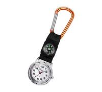 Hemobllo Mountaineering Nurse Watch Compass Carabiner Simple Fashion Design for Outdoor Adventures and Daily Wear
