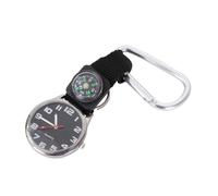 Hemobllo Mountaineering Watch Compass Carabiner Design for Outdoor Activities Minimalist Style for Hiking Camping and Everyday Wear