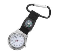 Hemobllo Mountaineering Watch Compass Clip Watch Carabiner Design for Outdoor Camping Gear Wrist Compass Function