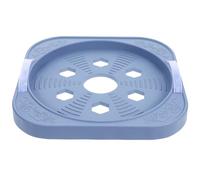 Hemobllo Movable Gas Tank Holder with Thickened Reinforced Bottom and Stainless Steel Frame, Plastic Base with Casters for Easy Transport, for Family Kitchens and Restaurants