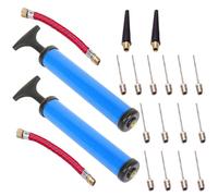 Hemobllo Multi-function Basketball Pump Set with 7 Inflation Needles, Rubber Hose, and Air Nozzle - Portable Reusable Ball Inflator Kit for Basketball, Football, and Sports Balls, 10pcs