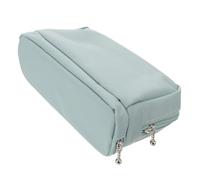 Hemobllo Multifunctional Small Makeup Brush Travel Bag, Blue Cosmetic Organizer Pouch for Women, Portable Makeup Brush Storage Case for Toiletries and Cosmetics