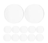Hemobllo Multipurpose Compact Mirror Lens 20pcs Round Glass Mirror Tiles for Elegant Design, Versatile Glass Circle Tiles for DIY Crafts and Home Decorations for Unique Presents