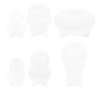 Hemobllo Mushroom Decor Casting Mold DIY Silicone Mold Reusable Smooth Surface White Creative Mushroom Shape Crafts Home Decoration