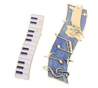 Hemobllo Music Cat Hair Clips with Metal Piano Key Hairpins, Barrettes Featuring Musical Note Elements for Casual and Formal Events, Easy to Match and Secure Hold