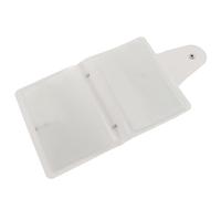 Hemobllo Nail Art Stamping Plate Holder Pouch Square Nail Stencil Case in Mirror Purple for Professional Manicure and Travel