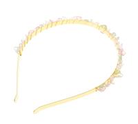 Hemobllo Natural Crystal Rhinestone Headband for Women Handmade Wedding Hair Accessory with Vibrant Colors Elegant Retro Hairband for Parties and Celebrations