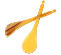 Hemobllo Natural Horn Acupressure Pen 2pcs Gua Sha Massage Tools for Face Eyes Skin Elasticity