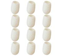 Hemobllo Natural Silkworm Finger Cots 30Pcs for Effective Face Scrub and Blackhead Extraction Silk Balls for Spa and Personal Use