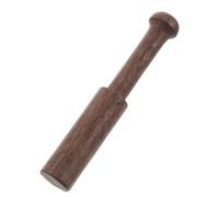 Hemobllo Nepalese Handmade Singing Bowl Mallet Small 2# Black Walnut Wood Handle with Copper Tip 2x12.5cm Sound Mallet for 8-9.5cm Singing Bowls for Meditation and Yoga