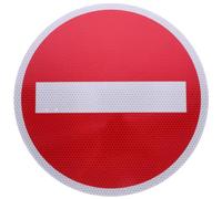 Hemobllo No Entrance Sign 30x30cm Prohibition Traffic Warning Stop Sign Board for Basement Entry Safety Alert Road No Entry Notice