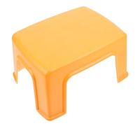 Hemobllo Non Skid Plastic Household Footstool with Shock Resistant Surface Portable Small Stool for Living and Bathroom Use Comfortable Sitting in Maple Leaf Yellow