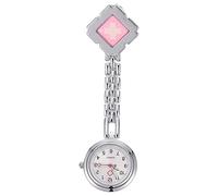 Hemobllo Nurses Fob Watch - Watch Clip on Analogue Quartz Fob ES for Nurses Easy Reading Hanging Pocket for Women