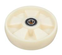 Hemobllo Nylon Handle Heavy Loads Swivel Caster Wheels for Pallet Truck with Bearings 200x50mm Size Sturdy Pallet Jack Truck Wheels Suitable for Supermarkets and Logistics Centers