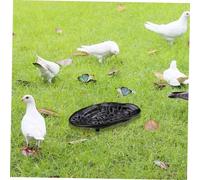 Hemobllo Outdoor Ceramic Butterfly Feeding Tray and Bee Feeder Water Dish 8.25-inch Black Obsidian Shell Puddler Garden Decor for Butterfly and Bee Feeding