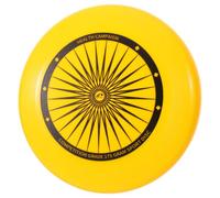 Hemobllo Outdoor Flying Disc for Beach and Camping, Yellow Pe Disc Whirlwind Pattern, Resistant to Bending and Ergonomic Grip, for Backyard Games and Family Fun