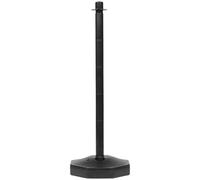 Hemobllo Outdoor Plastic Crowd Control Barrier Stanchions Black Security Post for Restaurants, Supermarkets, Exhibitions, and Shopping Centers Safety Warning Bollard